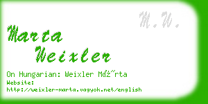 marta weixler business card